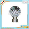 best selling popular design Crystal curtain pole curtain rod end caps